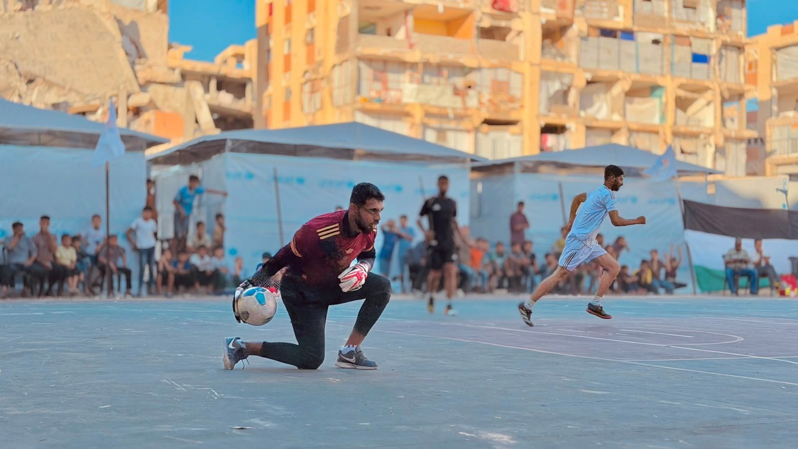 AlFajr  palestinian Youth Association Revives Sports Movement and Crowns Football Champions in Southern Gaza Strip
