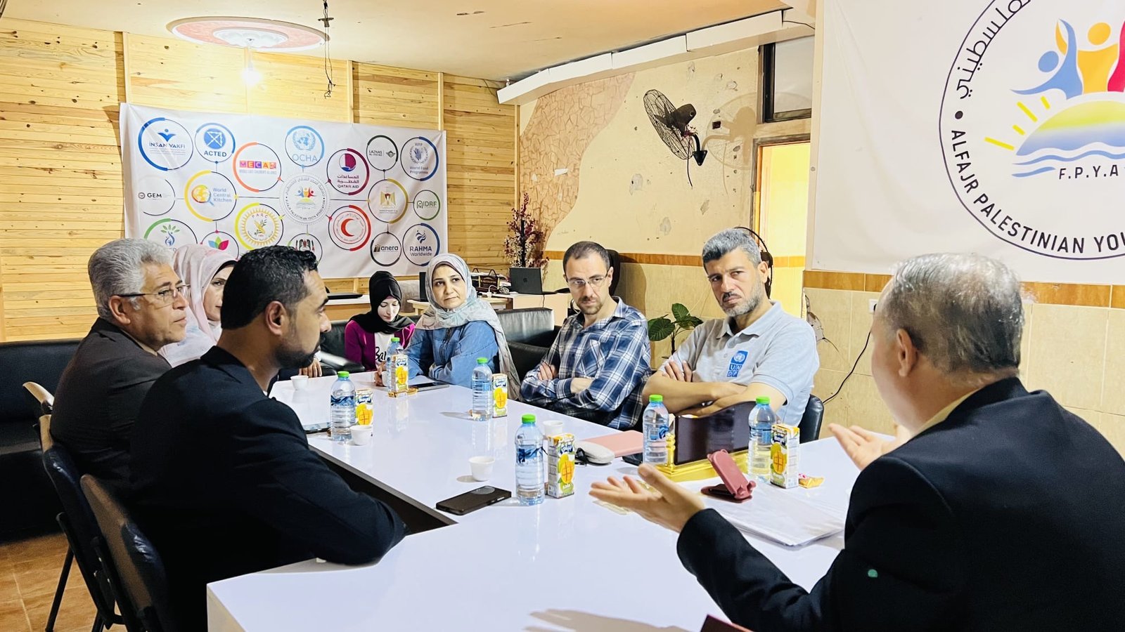The Alfajr Palestinian Youth Association welcomed a delegation from the United Nations Development Programme (UNDP)