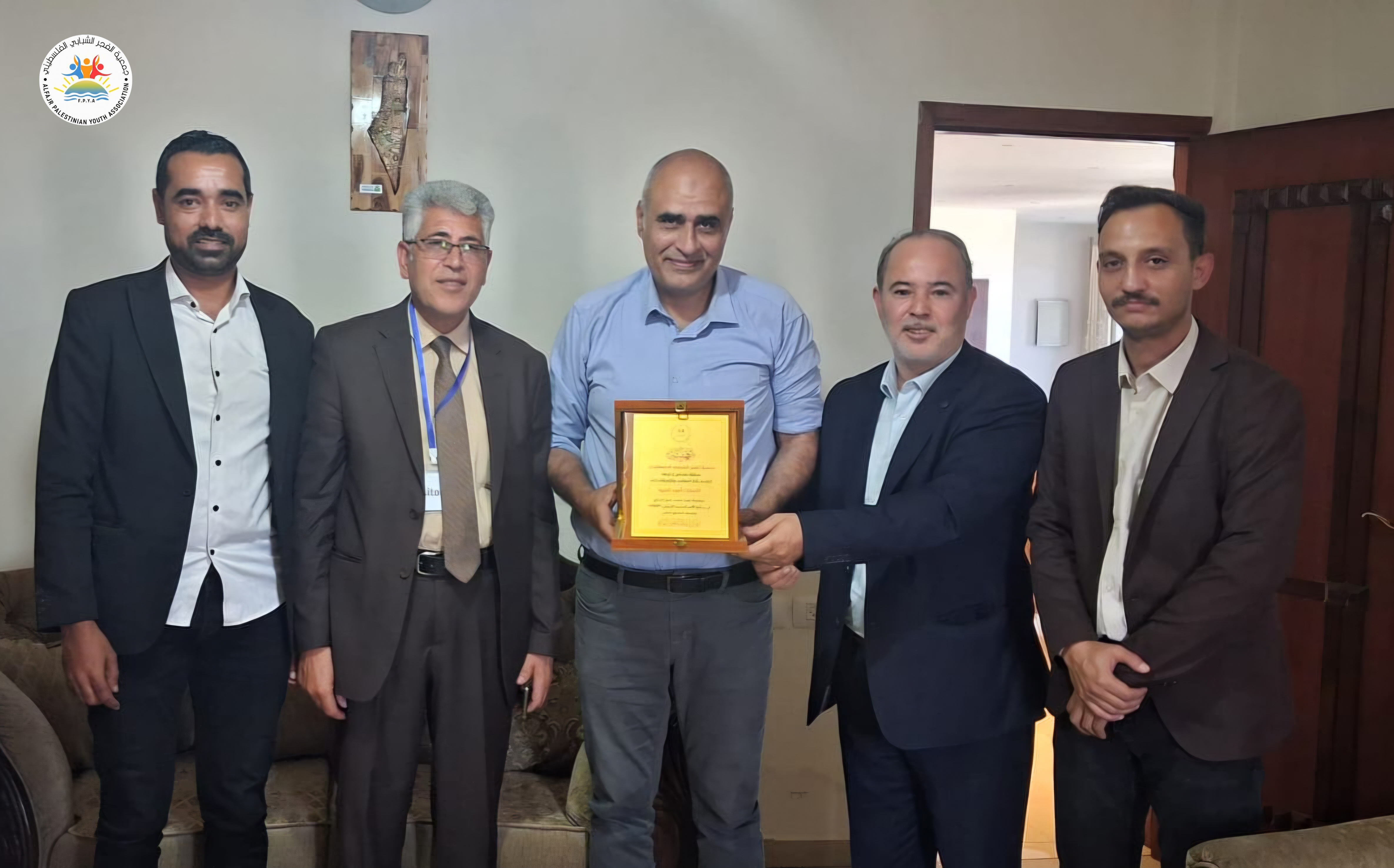 Delegation from Alfajr Palestinian Youth Association Visits UNDP to Congratulate Mr. Amjad Al-Shawa and Explore Future Cooperation