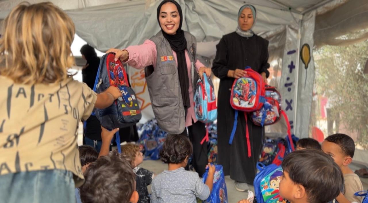Distribution of Stationery and School Bags