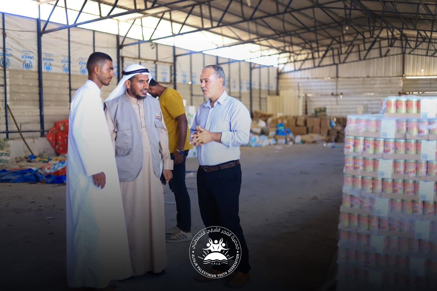 جمعية الفجر تستقبل منسق العائلات لدى لجنة المساعدات المصرية لبحث سبل التعاون